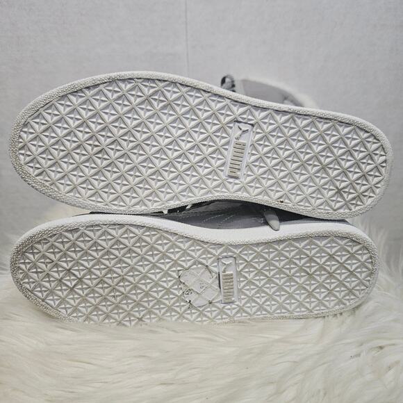 Puma Sparkly Silver Faux Fur Line Tall Snow Boots - Picture 10 of 10